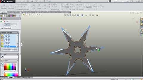 shuriken in solidworks # 2