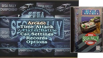 Sega Rally Championship Arcade Select Menu Music Sega Saturn [real hardware]