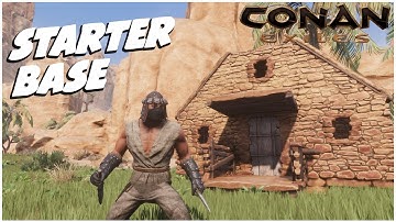 Age of Sorcery: Conan Exiles Starter Base Build (Season 1 Ep1)