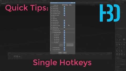 Alias Quick Tips: Single Hotkeys