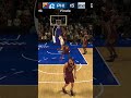 Nembhard attacking the basket strong with the lefty