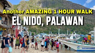 Palawan Philippines 2024 | EL NIDO TOWN to CORONG CORONG | 4K Walking Tour: Beach & Street Views