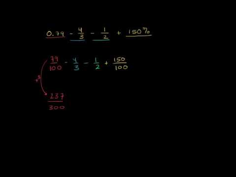 რაციონალური რიცხვების შეკრება და გამოკლება: 0.79 - 4/3 - 1/2 + 150%