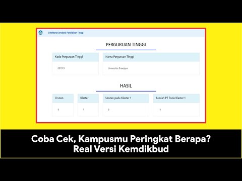 (UPDATE 2022) Cara Cek Peringkat Perguruan Tinggi, Kampusmu Ranking Berapa?