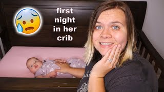 Her First Night In The Crib *4 months old*