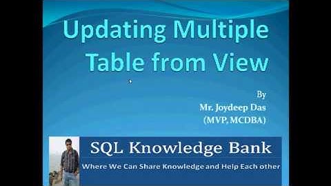 Update Multiple Table by View