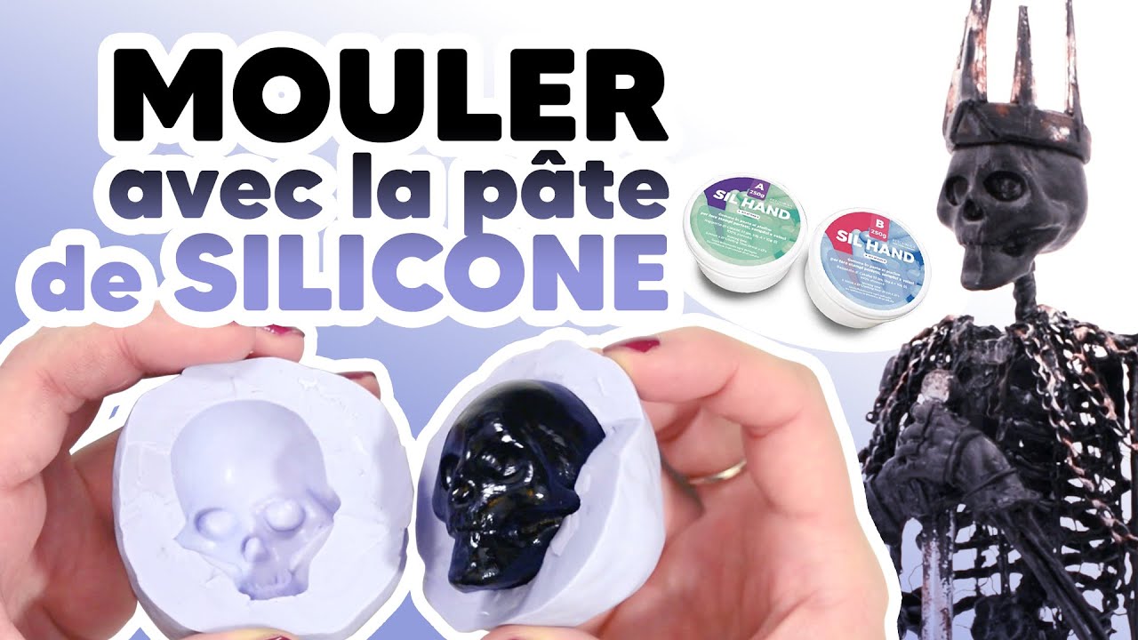 Faire un moule fermé avec de la pâte de silicone - TECHNIQUE - YouTube