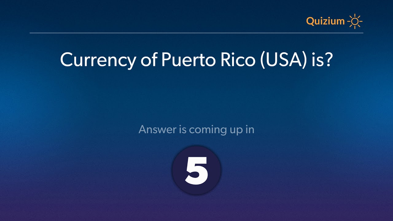 Currency of Puerto Rico USA is? Countries and Currencies Quiz YouTube