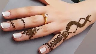 أجمل و أسهل نقش حناء أصابع يمكنك مشاهدته ❤ easy and beautiful henna for fingers