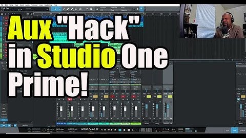 Creating Aux Tracks in Presonus Studio One Prime