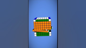 how to make donut pattern on 8×8 Rubik