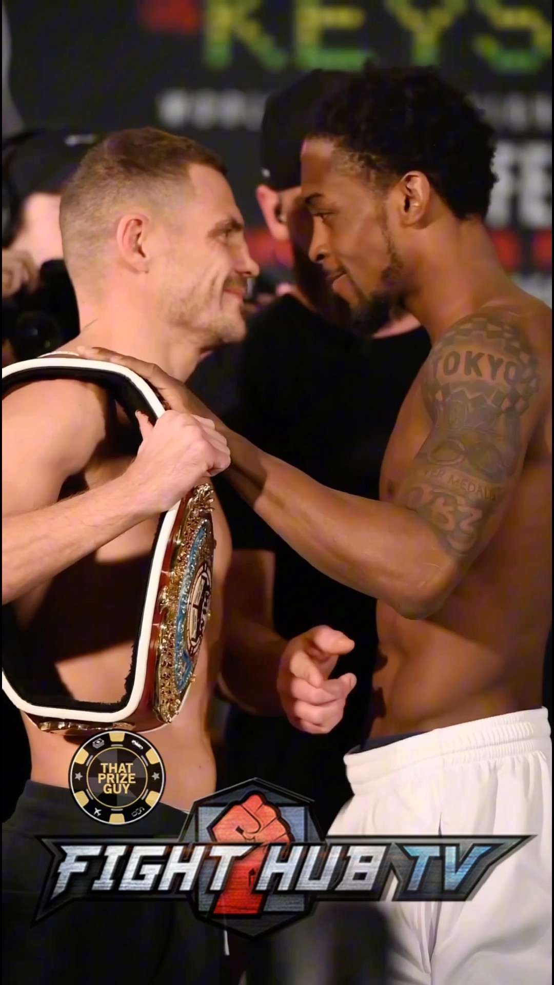 Keyshawn Davis vs Berinchyk intense weigh in as brawl nearly breaks out!