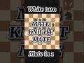 “Only ONE Knight… CHECKMATE! 🤯♞” #chessshorts #chess