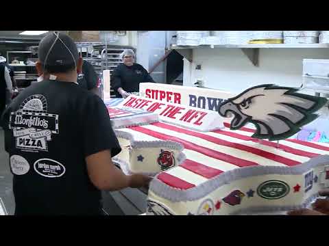 Massive Super Bowl themed cake made by Mass. bakery heading to Minneapolis
