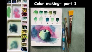 easy color making process for beginner - Part 1
