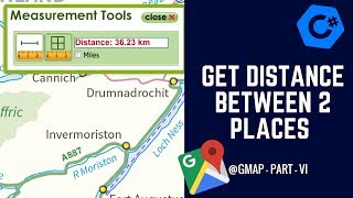 C# GMAP - How to Get Distance of Two Places? - GMap Part VI