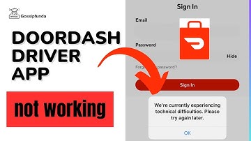 Doordash driver app not working - How to fix