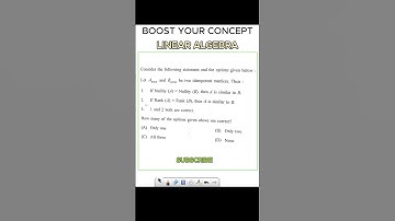 Linear Algebra Question | csir net | iit jam | iit gate | nbhm | preparation Questions | #iitjam