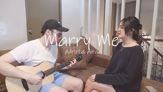 Marry Me - Train with Martina McBride (Adriel \u0026 Aira acoustic cover)