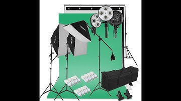 Kit Éclairage Studio Photo Craphy Fond vert softbox