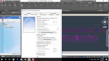 Show All The Length In Meter When Using Dimension In Advanced Concrete