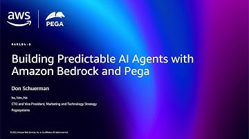AWS re:Invent 2025 - Building Predictable AI Agents with Pega and Amazon Bedrock (MAM104)