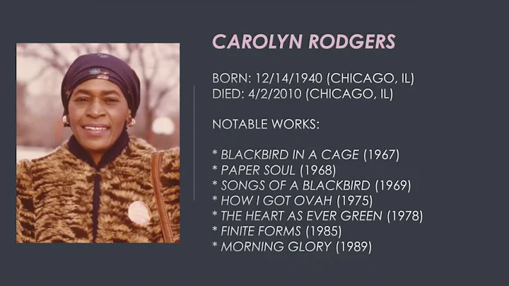 Carolyn Rodgers Black History Month Podcast