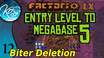 Factorio 1.X Entry Level to Megabase 5 - 12 - LASER +BITER = DEAD - Guide, Tutorial