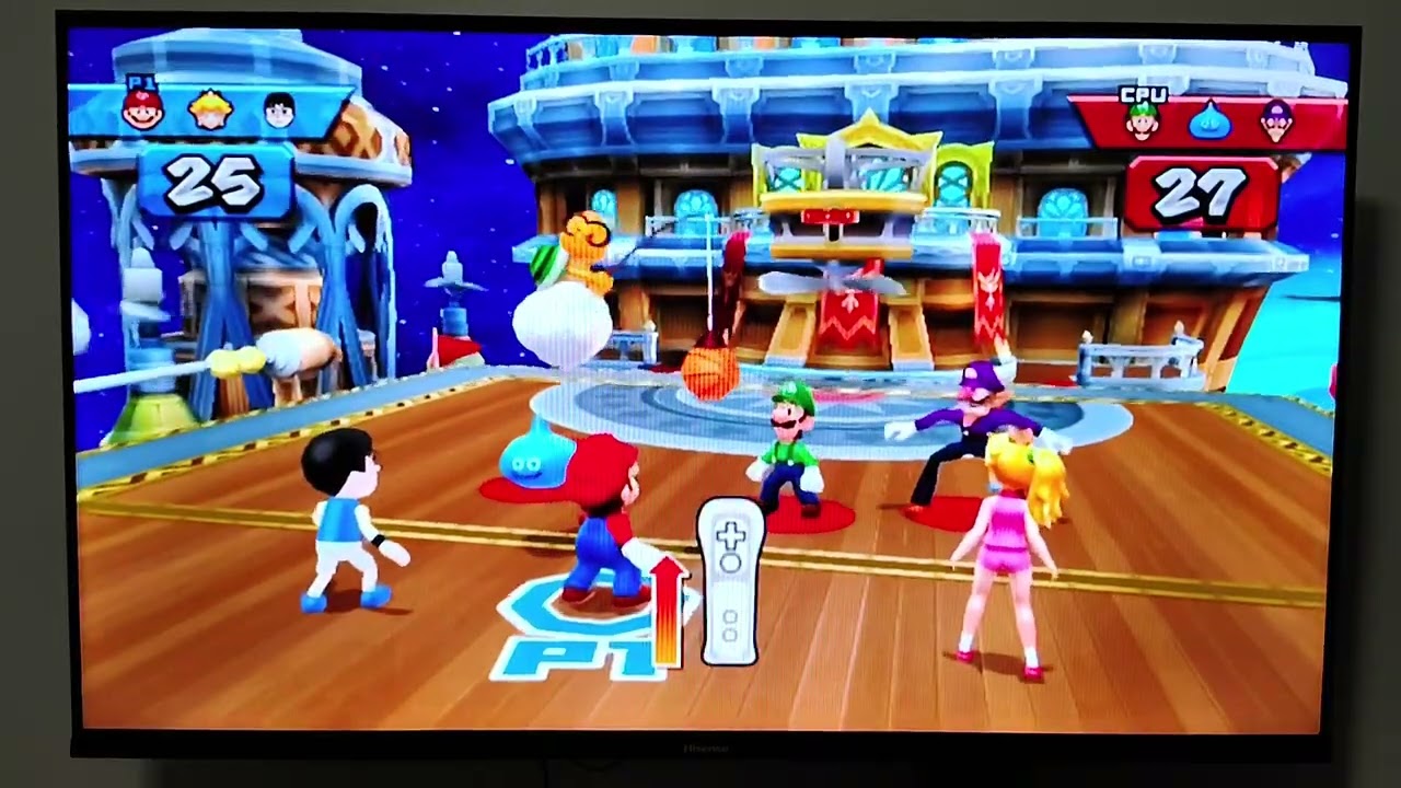 Gaming episode: Mario sports mix Exhibition for basketball by star 3