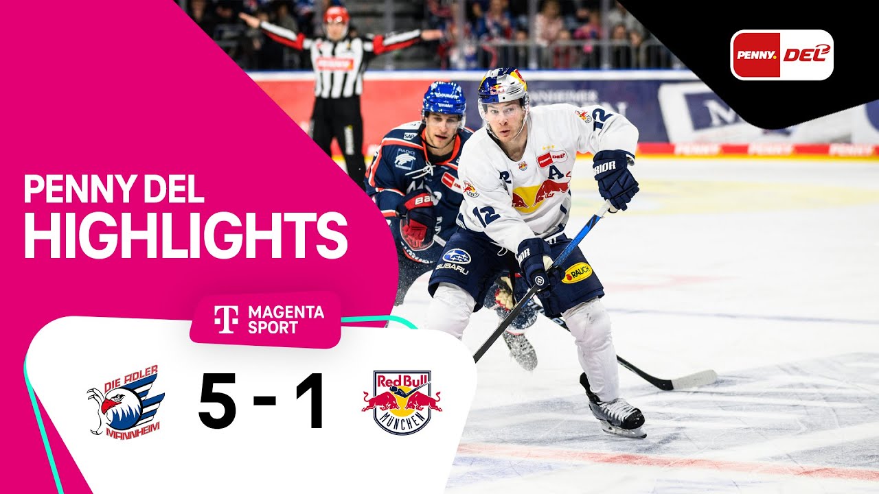 Adler Mannheim - EHC Red Bull München Highlights PENNY DEL 22/23