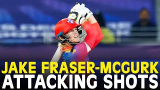 Jake FraserMcGurk Attacking Shots | Dubai Capitals vs Abu Dhabi Night Riders | Match 8 | ILT20