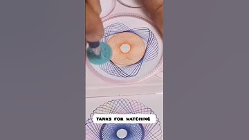 Attractive and spectacular design of magic circles spirograph 👍👍#spirograph#shortvideo #2024#art2025