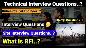Civil Engineer Interview Questions and Answers | Interview Questions | Civil Site knowledge