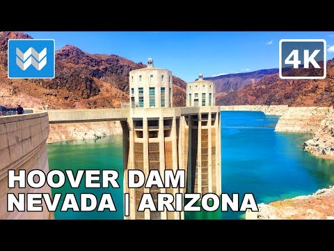 [4K] Hoover Dam & Bypass Bridge in Nevada - Arizona, USA - Walking Tour & Travel Guide Las Vegas 🎧