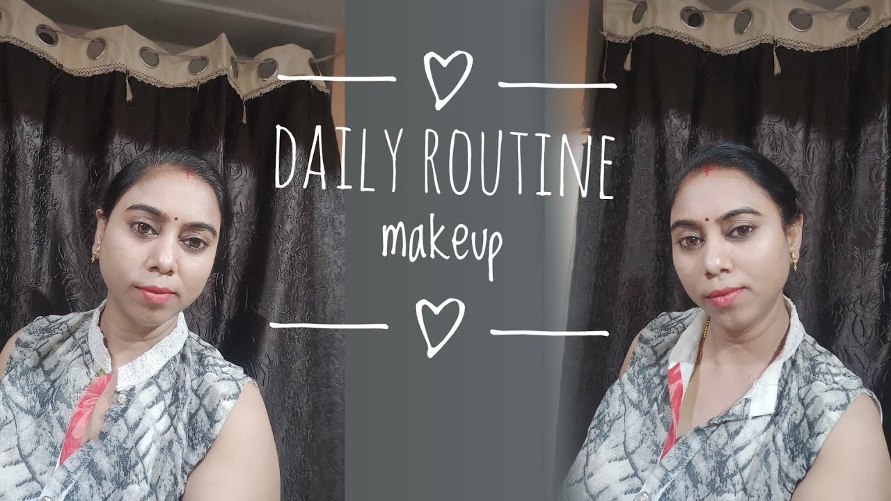 Daily routine makeup - YouTube