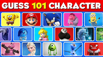 Guess the 101 Cartoon Characters in 3 Seconds