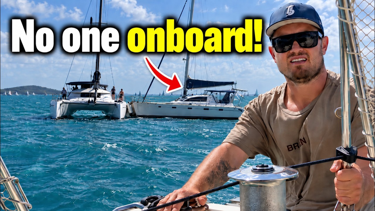 I jumped aboard a runaway catamaran in 30 knots