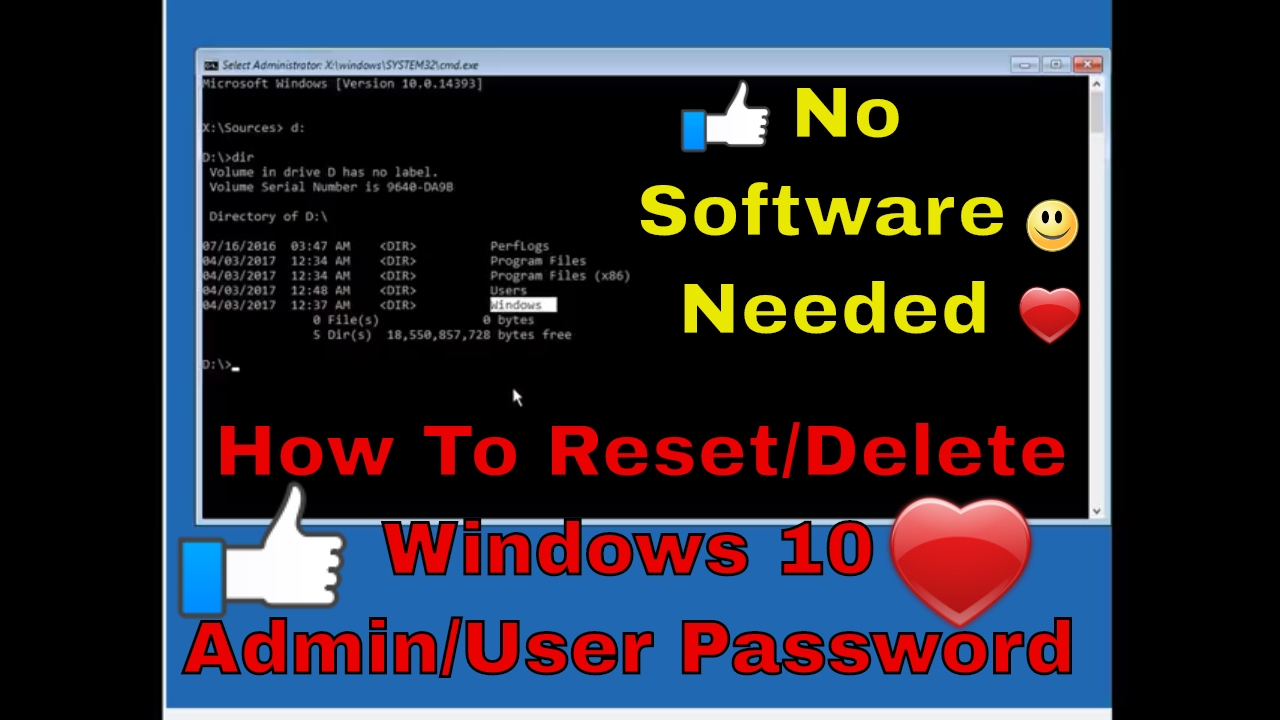 How To Reset/Bypass Admin Password In Windows 23