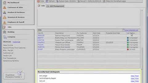 Job Navigation Center Tutorial  Sage Peachtree Quantum