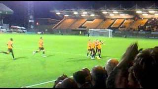 21/9/10 Cambridge United v Kettering... Robbie Willmott goal from free kick, 2-0 80th min