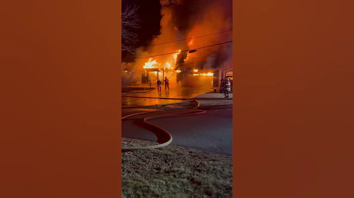 Crews battle large fire in Glocester