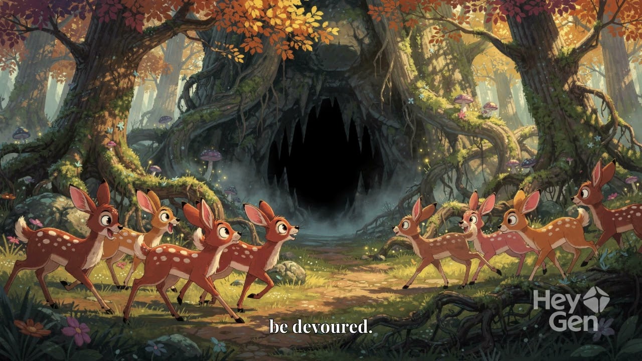 The Lion and the clever Fox Short story in English.