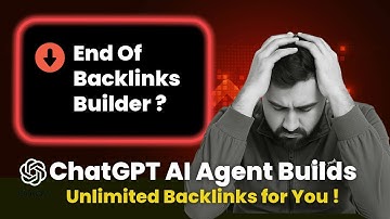 Are Backlink Builder in Danger ? How to Build Backlinks With ChatGPT Agent Mode | 100% Dofollow