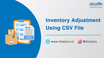 Adjustment Inventory using CSV File