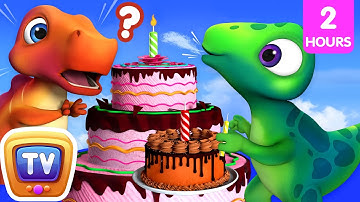 The Big and Small Birthday Party with Jumblikans Dinosaurs + More ChuChuTV Toddler Learning Videos