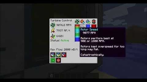 Tekkit 1.2.9 Turbines! Over 9000 RPM!