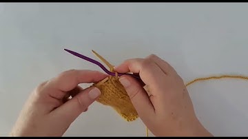 How To Knit 1/1 LPC Stitch In Knitting