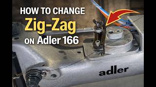 How to change the zig - zag on an Adler 166 zig - zag sewing machine?