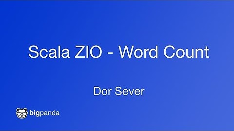 Scala ZIO - Word Count (Hebrew)