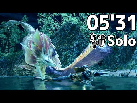 【MHRise:β】タマミツネ ガンランスソロ 05'31 (初期エリア討伐) / Mizutsune Gunlance solo 1st area defeat